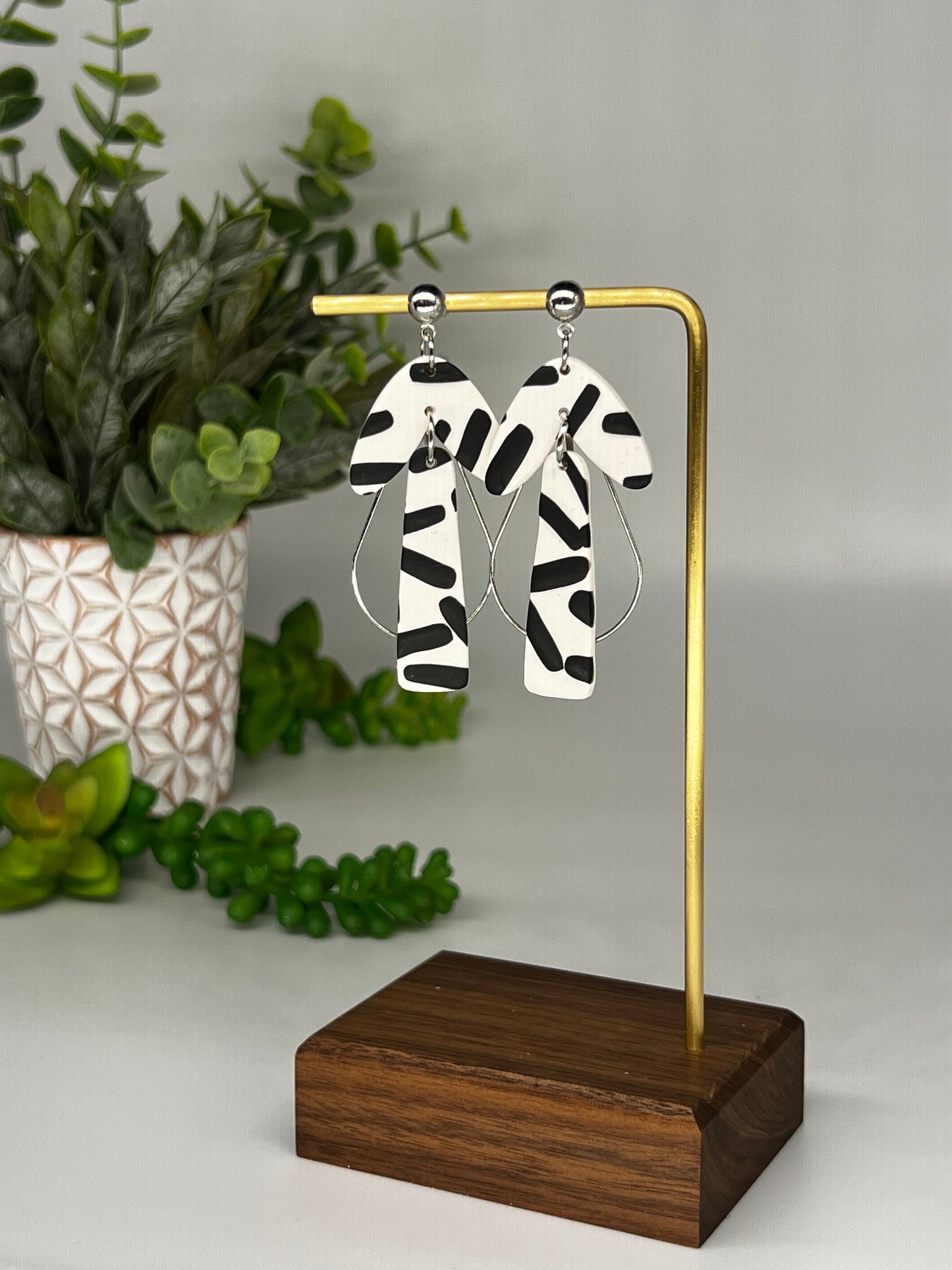 White & Black Dangle