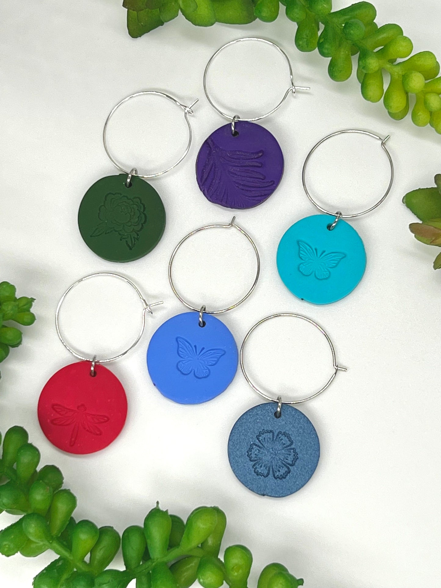 Wine Glass Charms Set 4